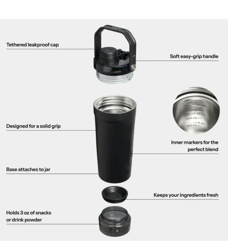 شیکر دوجداره استیل برند MDHL ظرفیت 800ml