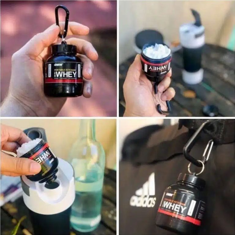 جاپودری و قیف پروتئین طرح پودر وی WHEY GOLD ON